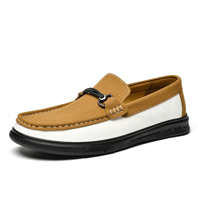 SAVARO TWO-TONE LOAFERS