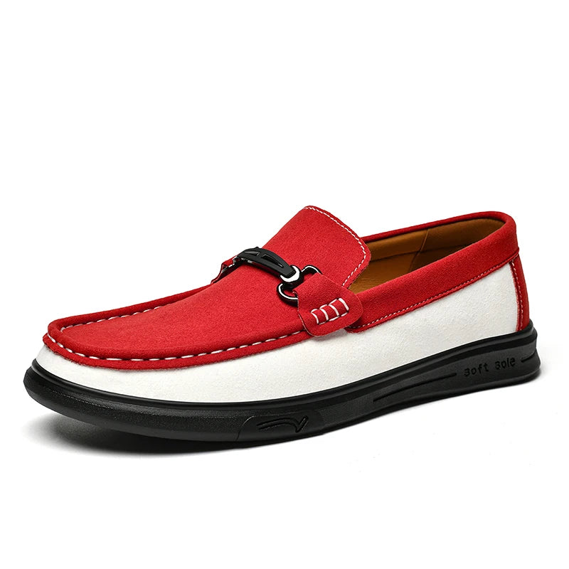 SAVARO TWO-TONE LOAFERS