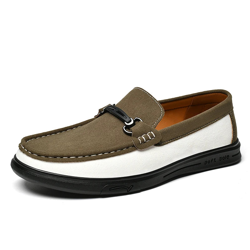 SAVARO TWO-TONE LOAFERS