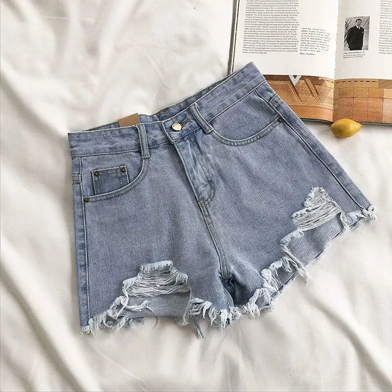 FRAYCUT DENIM SHORTS