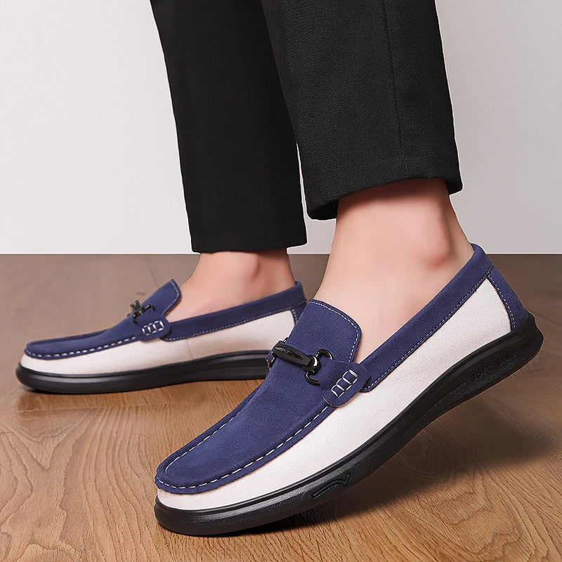 SAVARO TWO-TONE LOAFERS