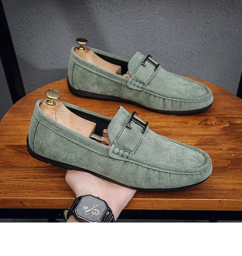 WILLIAM TRIGAS SUEDE LOAFERS