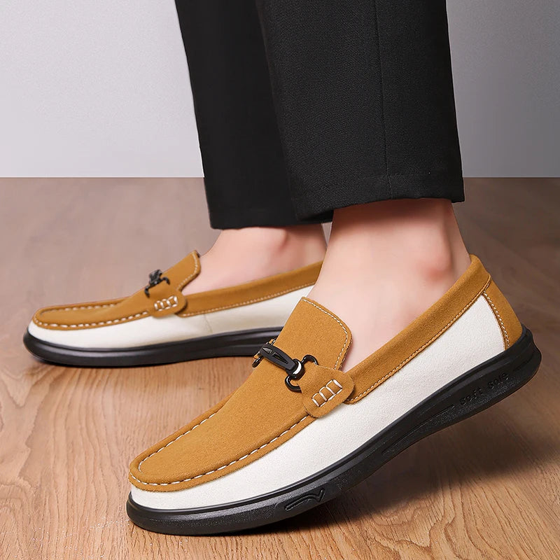 SAVARO TWO-TONE LOAFERS