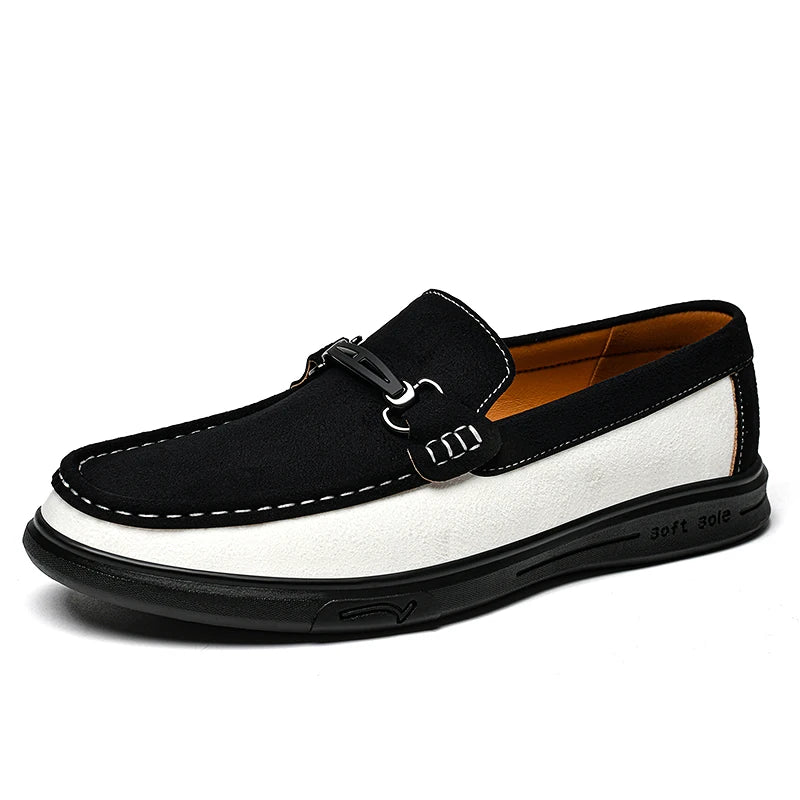 SAVARO TWO-TONE LOAFERS