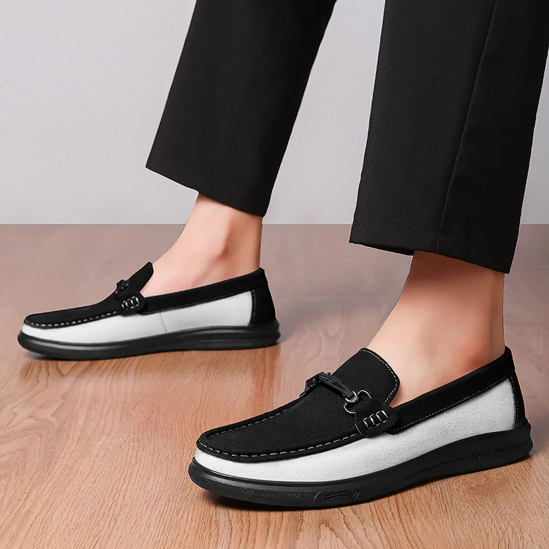 SAVARO TWO-TONE LOAFERS
