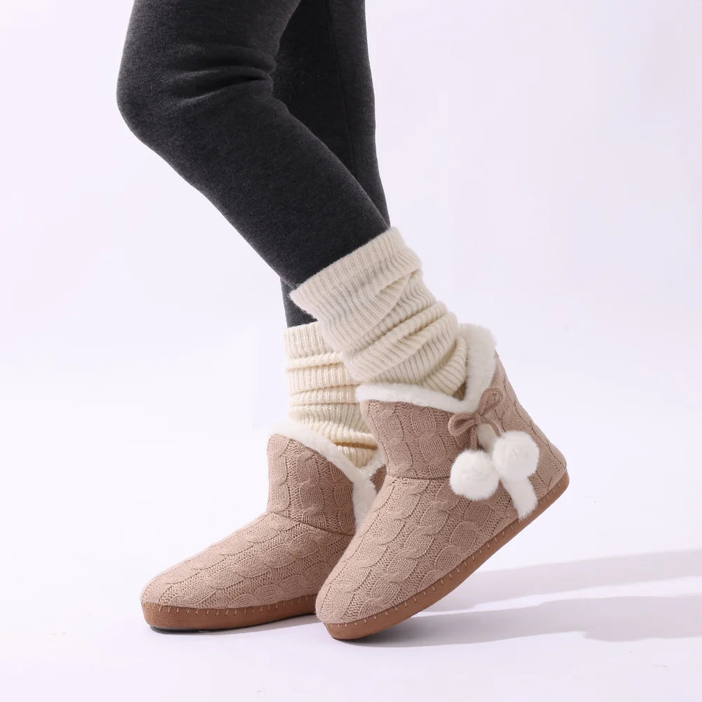 HAVEN KNIT SLIPPER BOOTS
