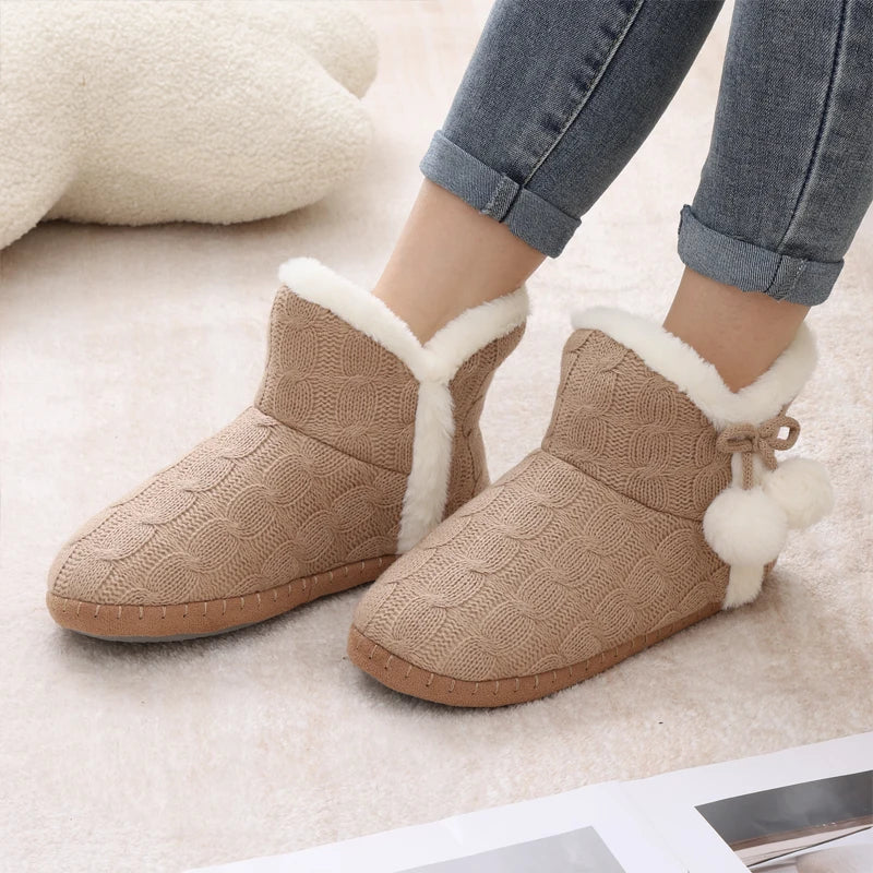 HAVEN KNIT SLIPPER BOOTS