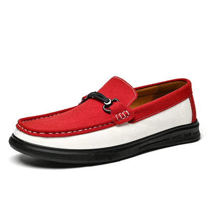 SAVARO TWO-TONE LOAFERS
