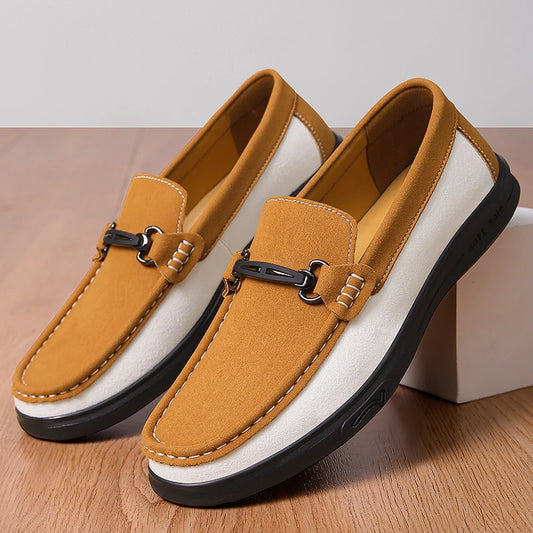 SAVARO TWO-TONE LOAFERS