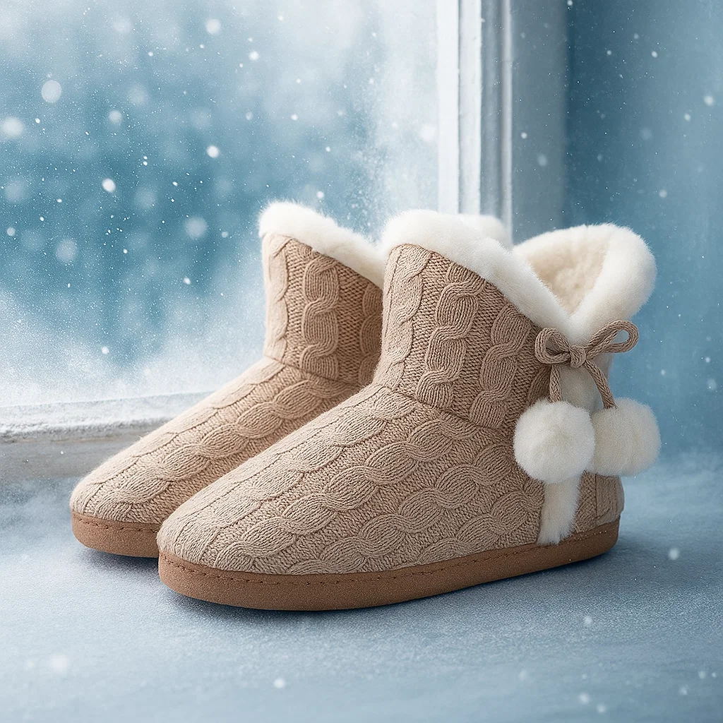 HAVEN KNIT SLIPPER BOOTS