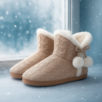 HAVEN KNIT SLIPPER BOOTS
