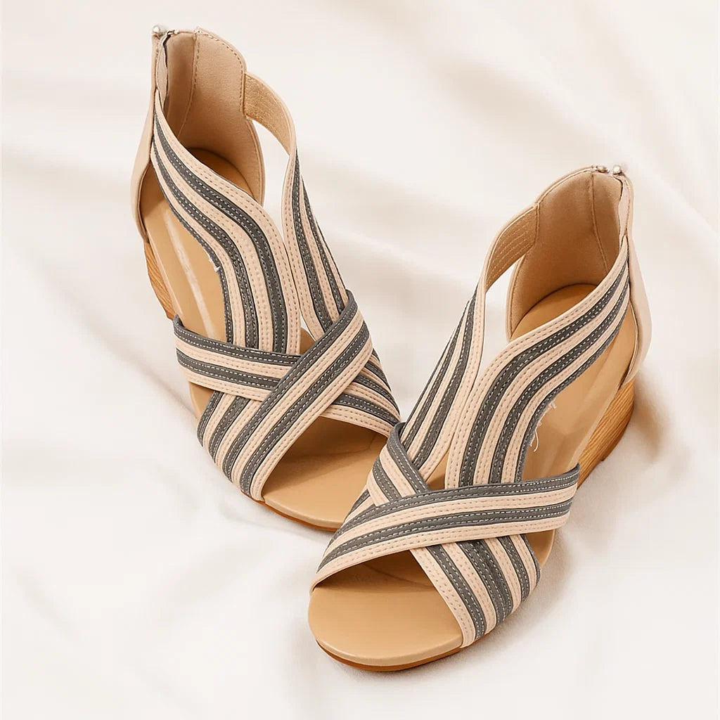 CELESTE CROSS WEDGES